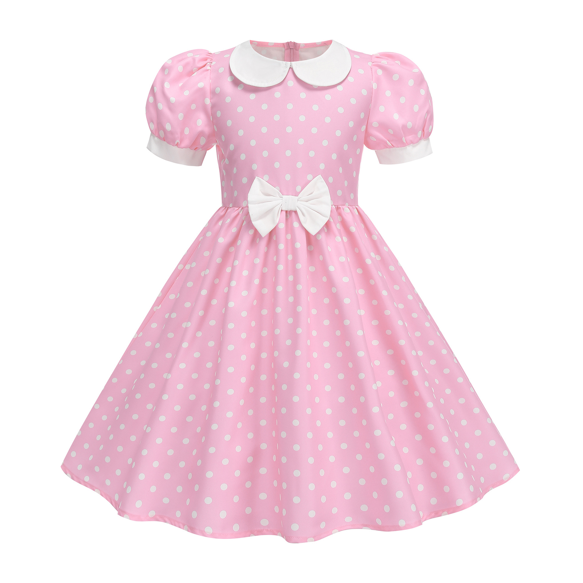 Children's Short-sleeved Polka-dot Dress photo 3