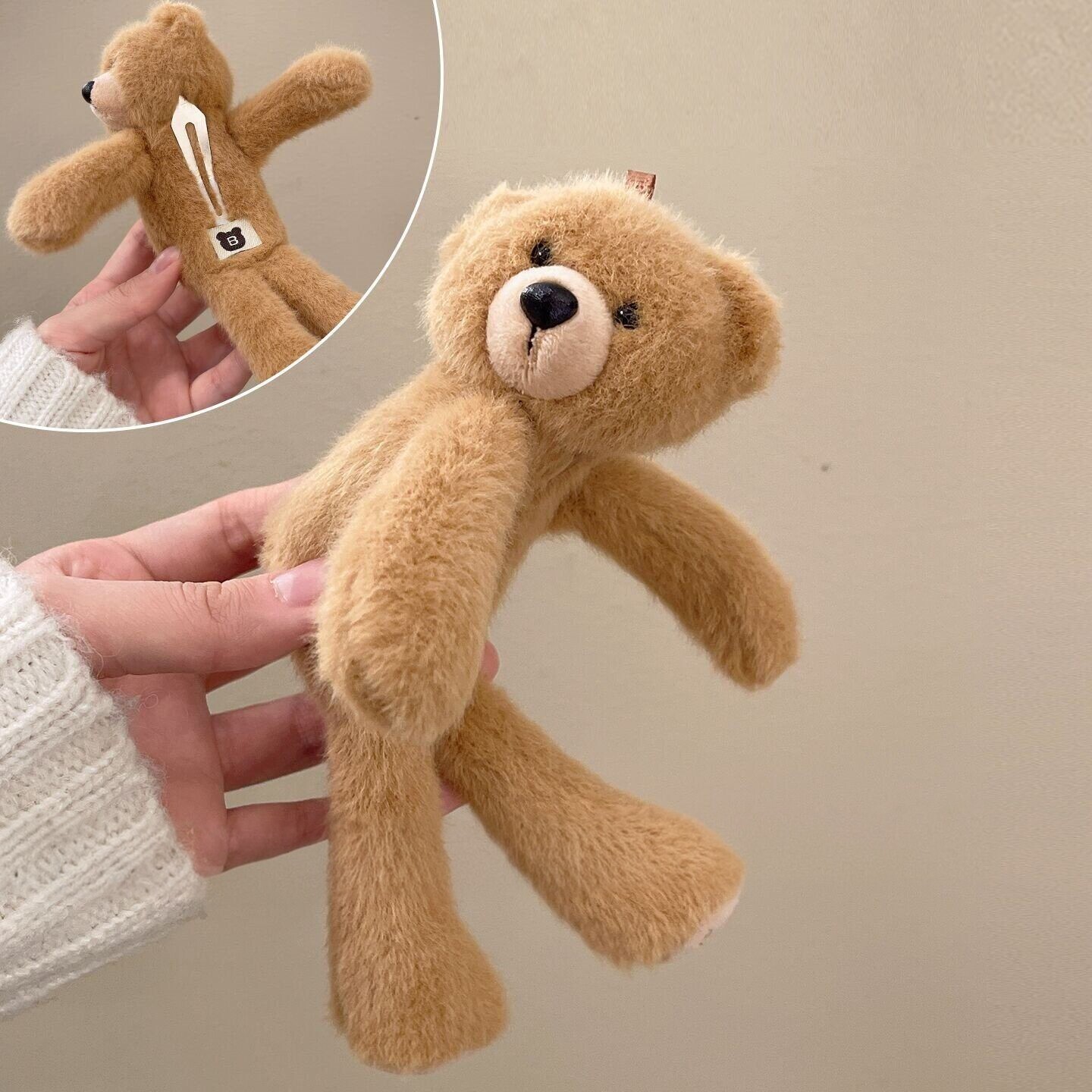 Cute Lying Bear Headband Creative And Fun Plush photo 4