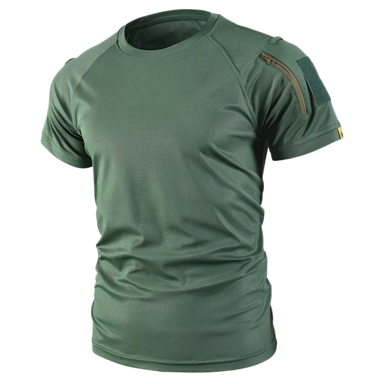 Quick-drying Tactical Short-sleeve Men's Crew-neck T-shirt photo 5