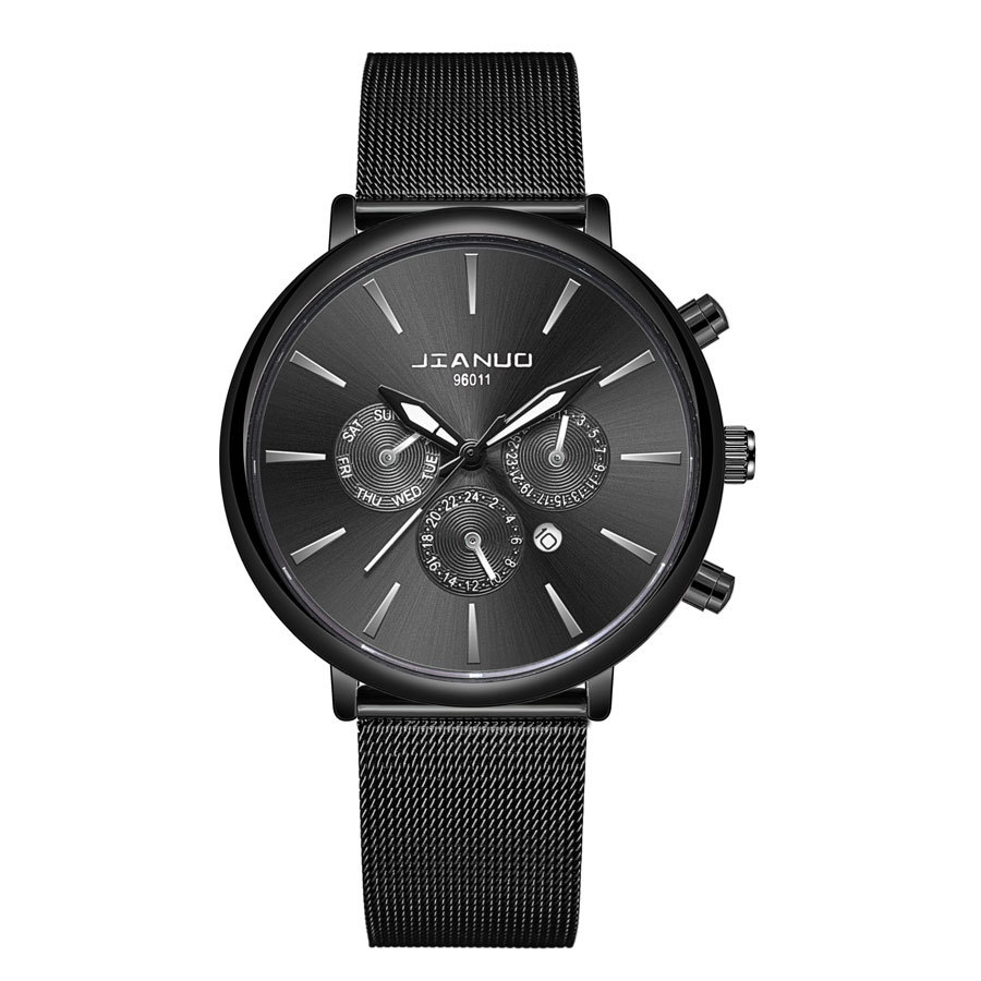 Mens Mesh-band Watch Fashionable Quartz Timepiece With Calendar Suitable For Business And Casual Occasions photo 8