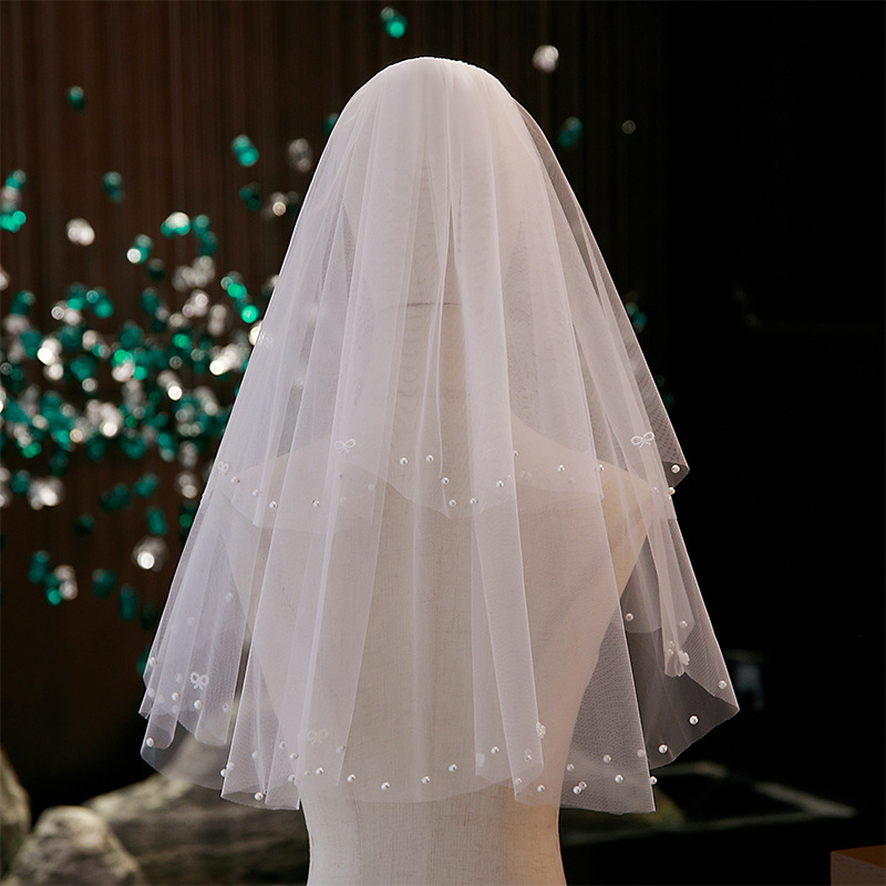 Wedding Hairpiece With Pearl Trim Vintage And Luxurious photo 5