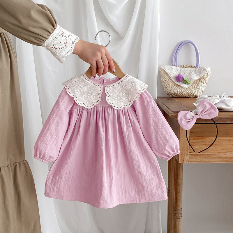 Girls' Long-sleeved Dress Without Hood photo 5