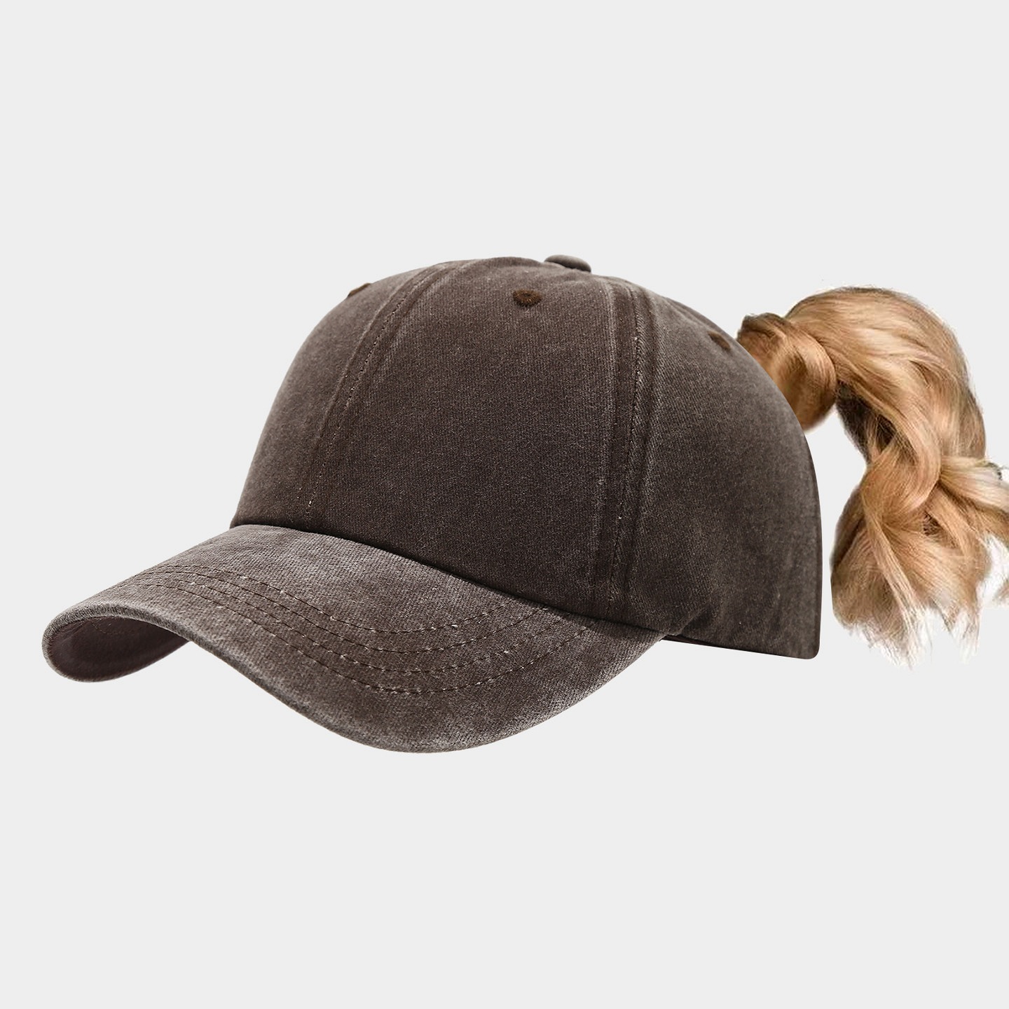 High Ponytail Outdoor Casual Sports Sun Hat photo 7