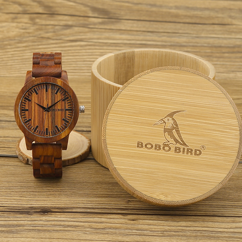 Wooden Pointer Style Quartz Watch photo 4
