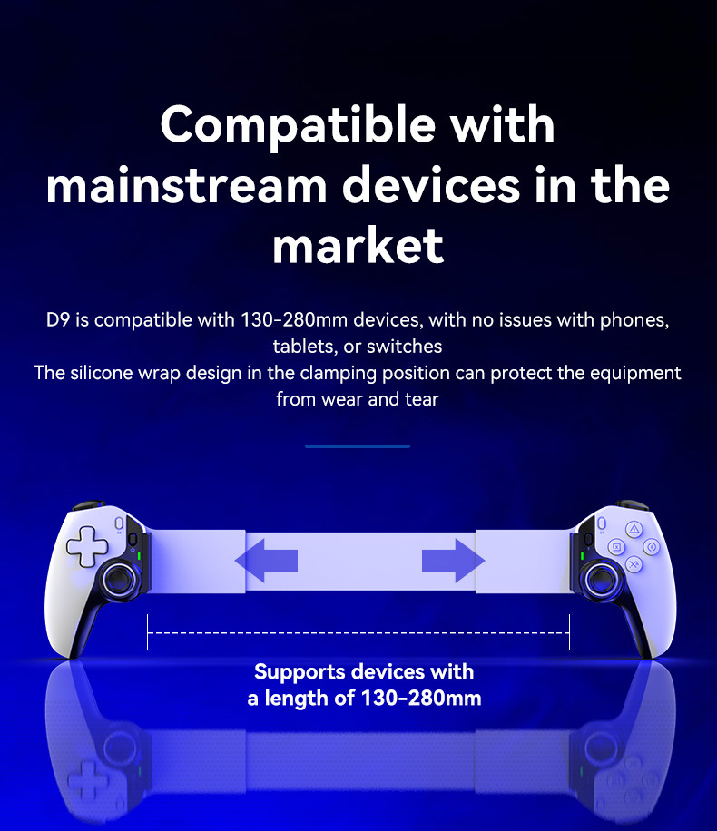 Stretch Gamepad Phablet Wireless Game Handle PC Streaming PS Bluetooth Telescopic photo 2
