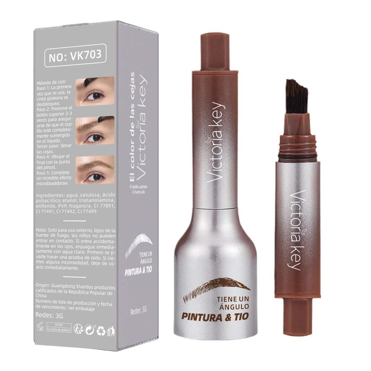 Smudge-proof Eyebrow Gel Eyeshadow And Blush photo 8