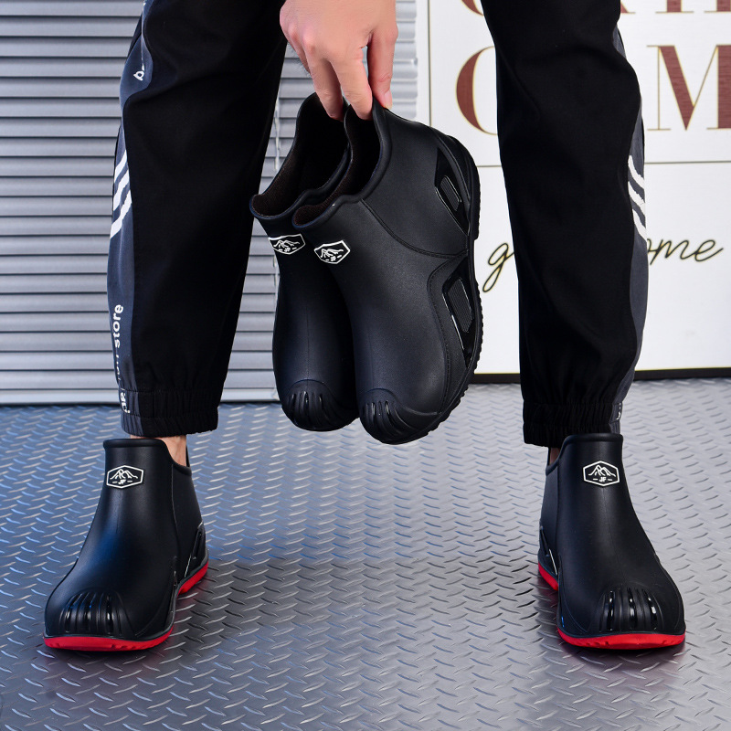 Waterproof Non-slip Thick-soled Rain Boots For Kitchen Work photo 4