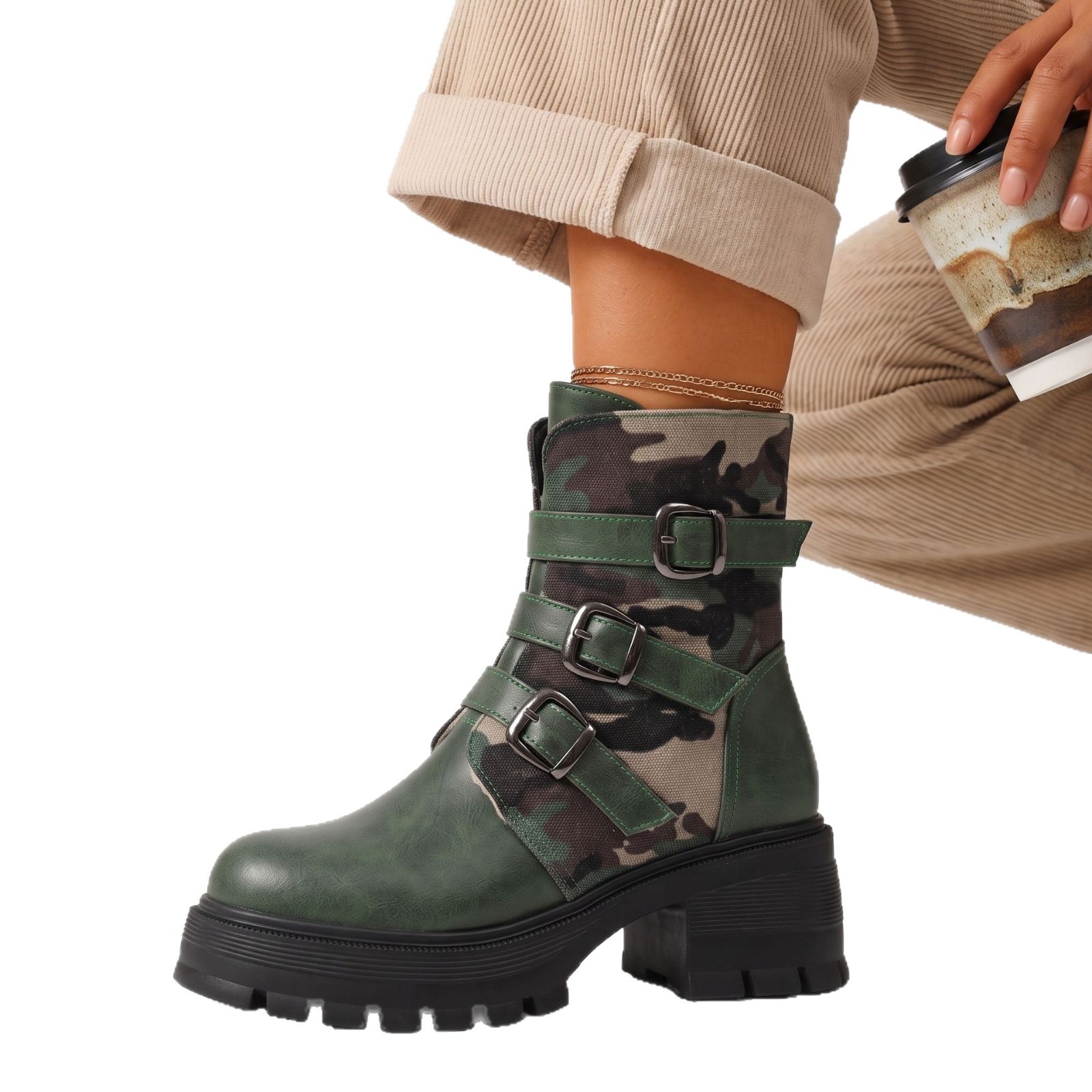 Women's Lace-up British-style Martin Boots photo 2
