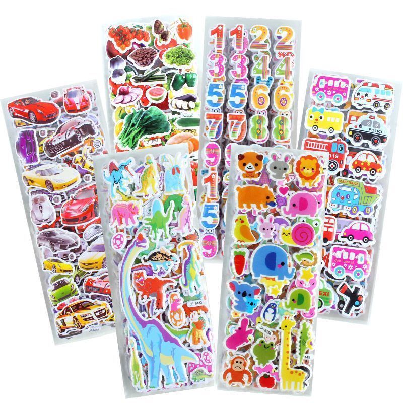 Children's 3D Cartoon Bubble Stickers Reward photo 7