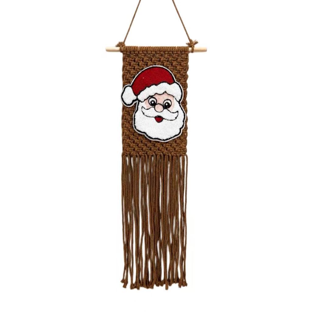 Santa Claus Patchwork Woven Small Tapestry photo 2