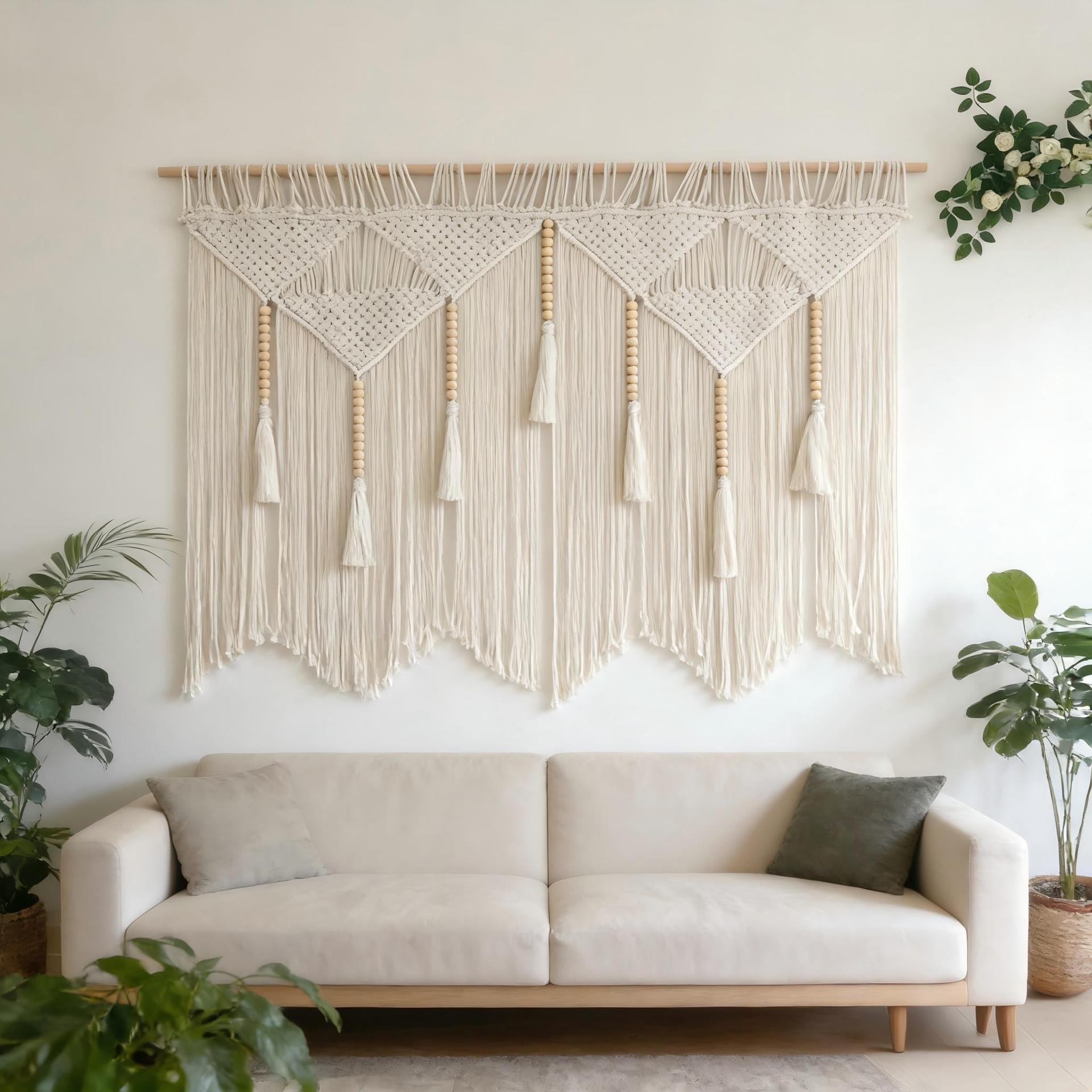 Bohemian Home Decor Wall Hanging Hand-woven Tapestry photo 1