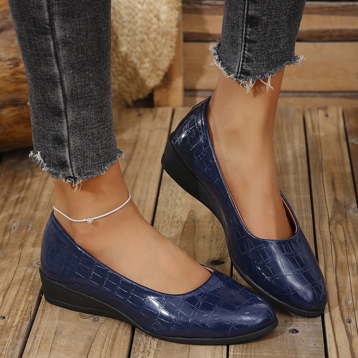 Flat Loafers Casual European And American Style Low-cut Shoes For Outdoor Wear photo 3