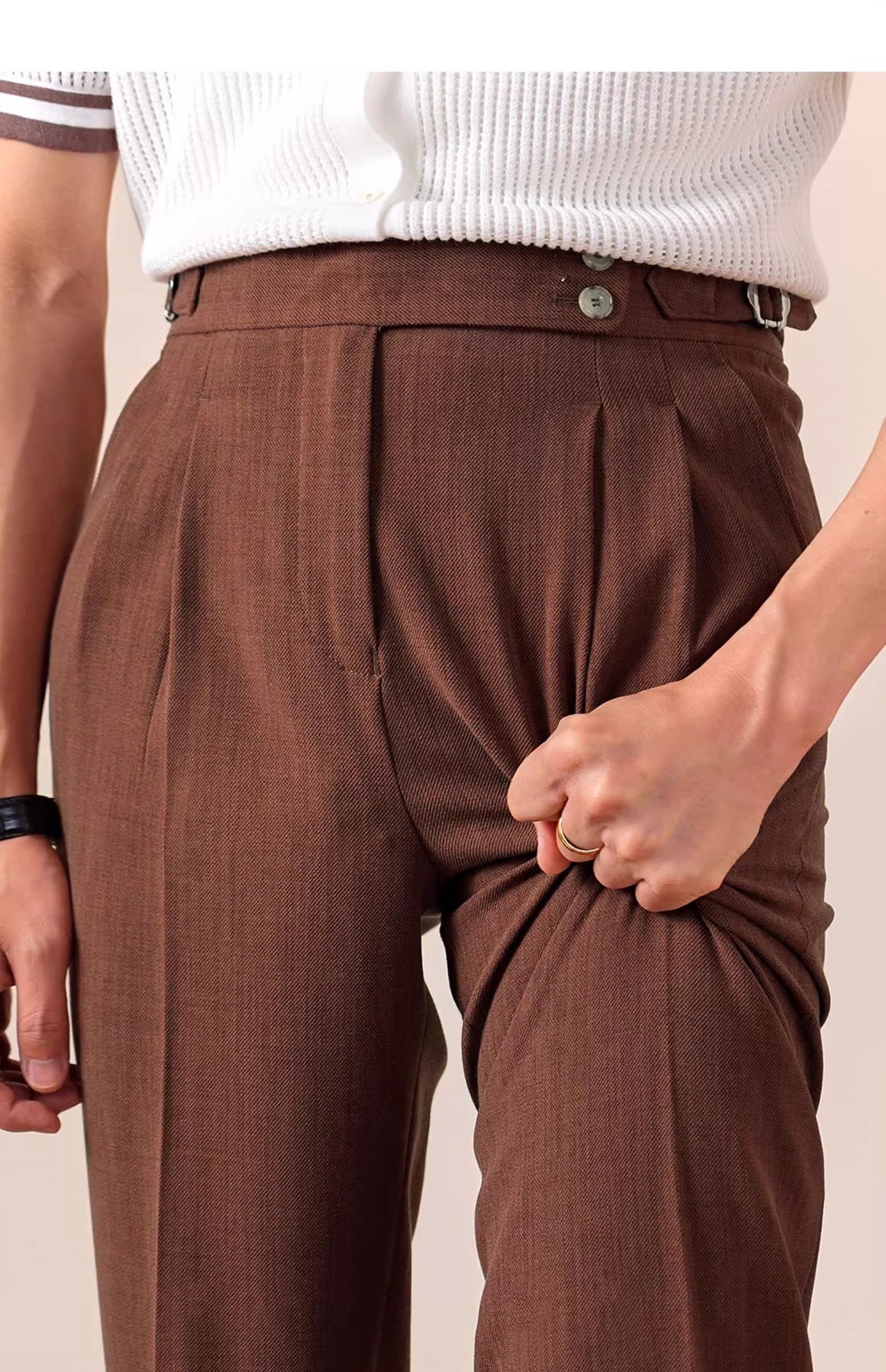 Men's Italian Men's Neapolitan Suit Pants photo 2
