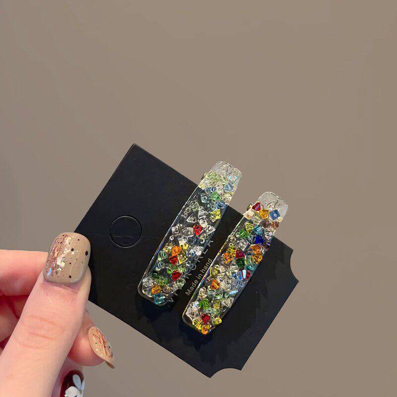 Dopamine-colored Diamond Hair Clip For Women photo 4