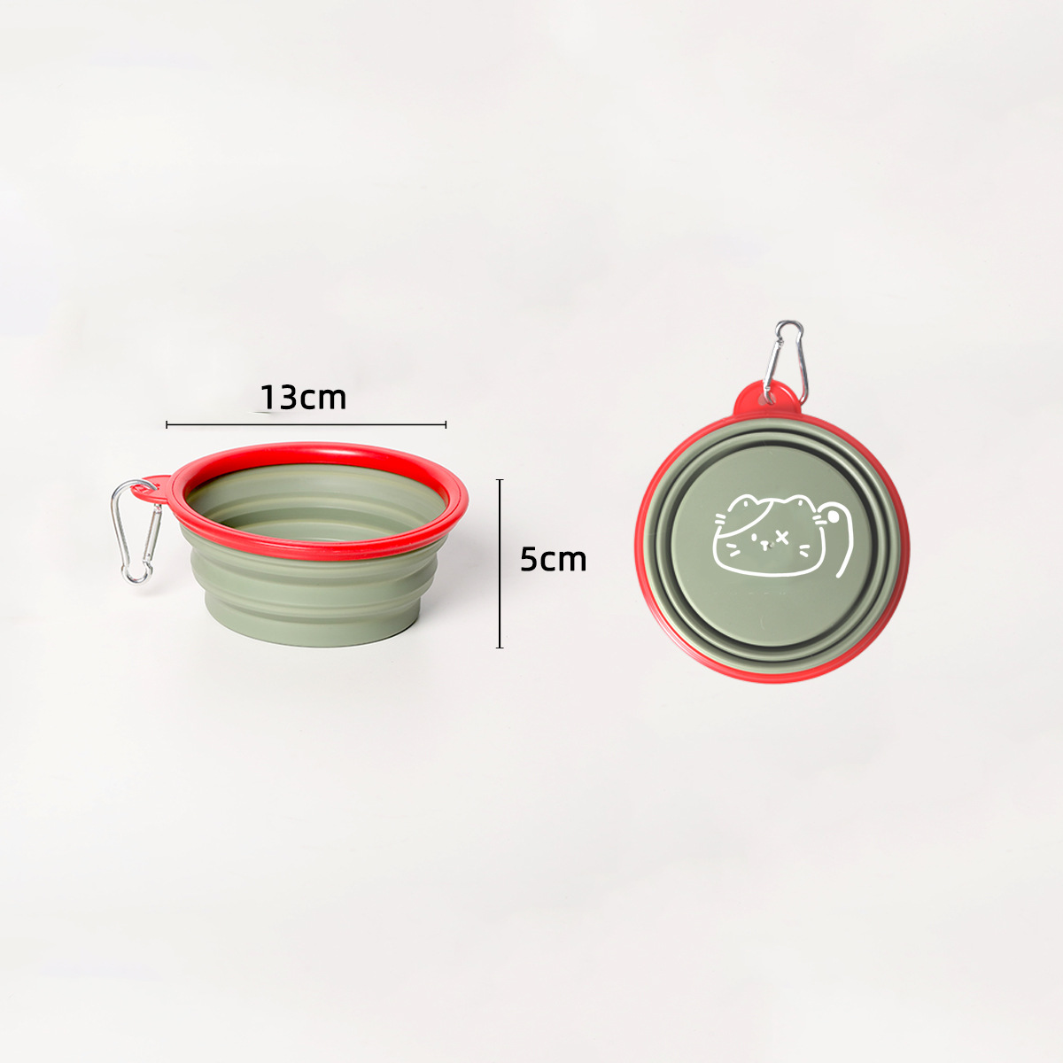 Pet Dog And Cat Folding Bowl Portable Dog Food Bowl ForOutdoor Dog Water Bowl photo 3