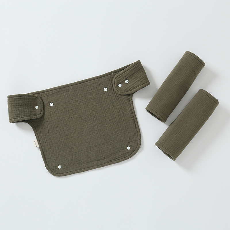 Double-shoulder Baby Waist Stool Drool Bib photo 5