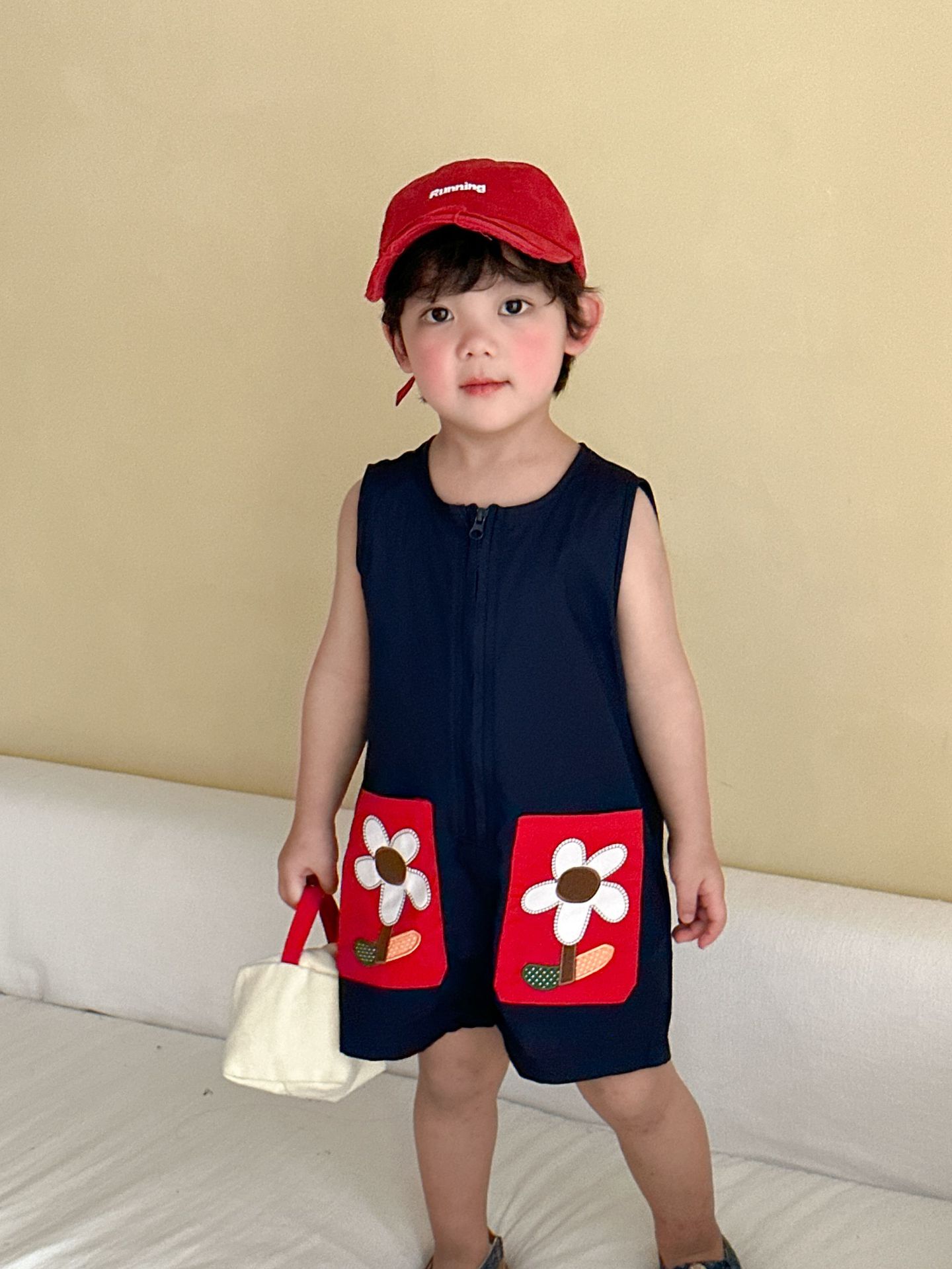 Loose-fitting One-piece Outfit For Baby Girls Going Out photo 3