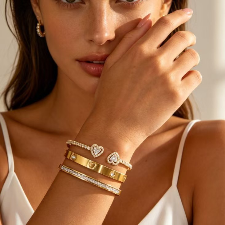 Love-Filled Star Stainless Steel Bracelet photo 8