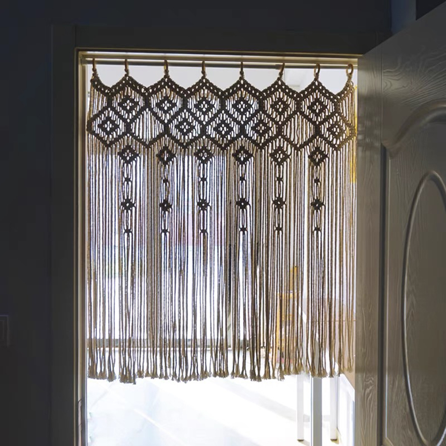 Bohemian Hand-woven Door Curtain Tapestry photo 3