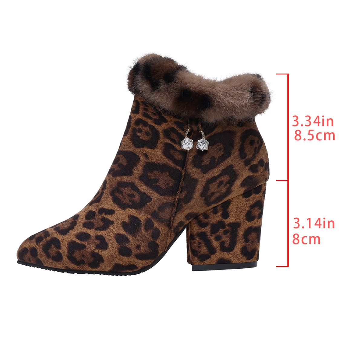 Leopard-print Flat Booties For Women photo 3