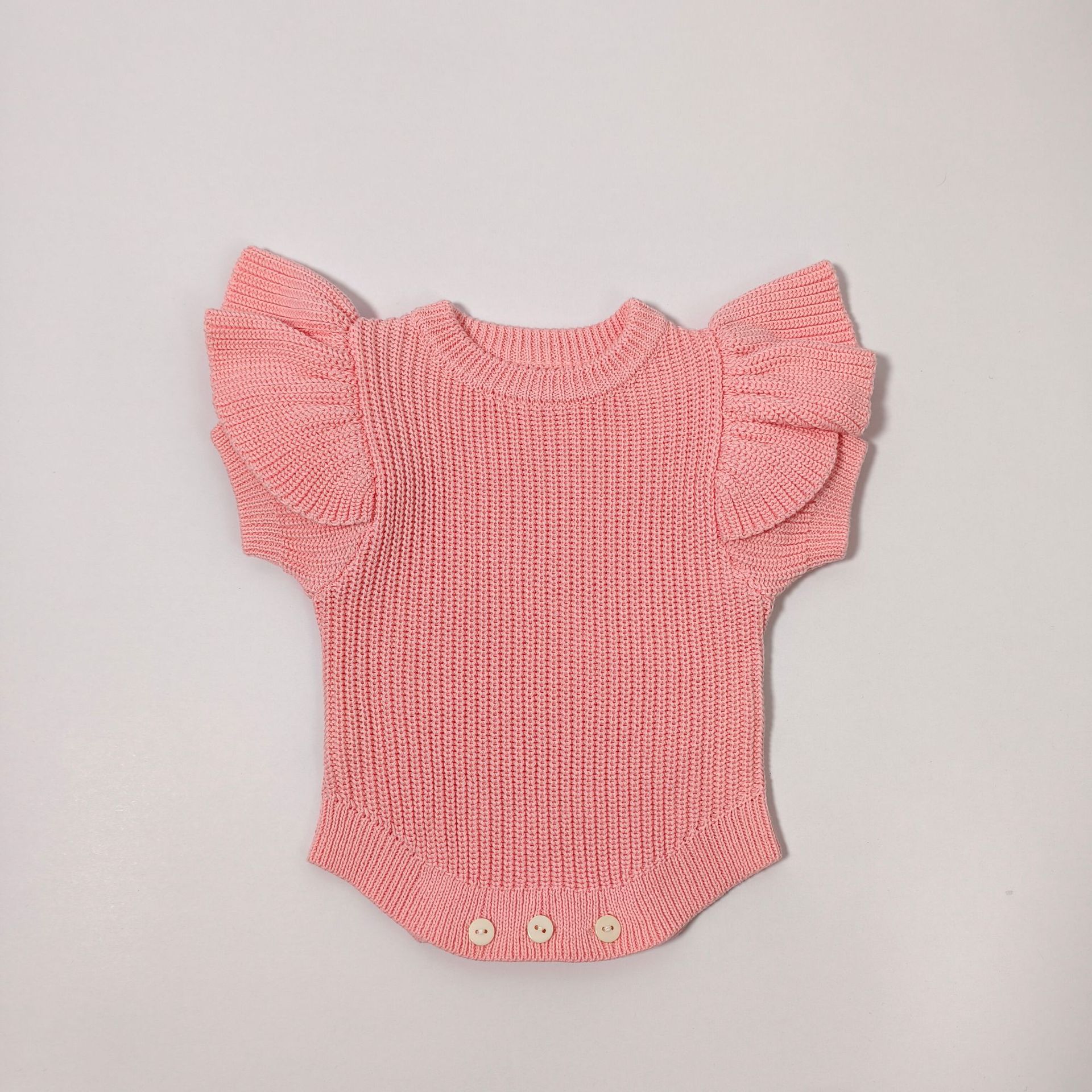 Instagram-style Baby Knitted Romper Autumnwinter Pure Cotton Warm Onesie photo 7