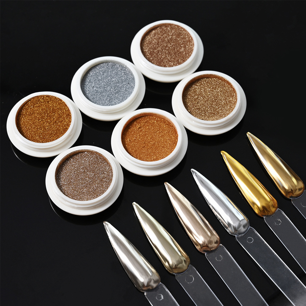 Electroplated Powder Rose Gold Nail Art Kit photo 3