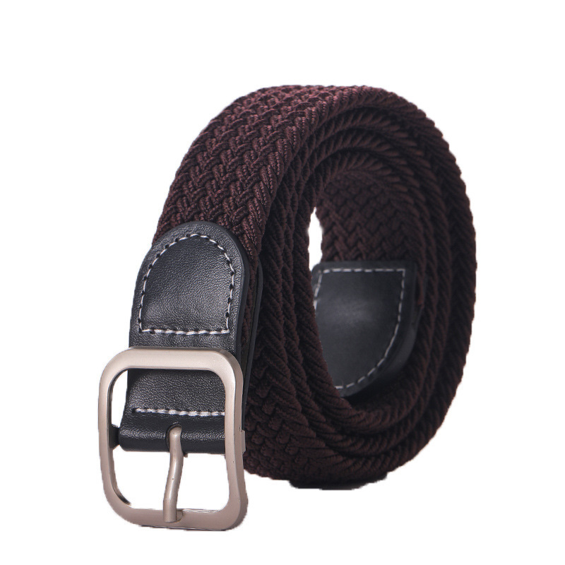 Stretchy Seamless Woven Denim Canvas Belt photo 7