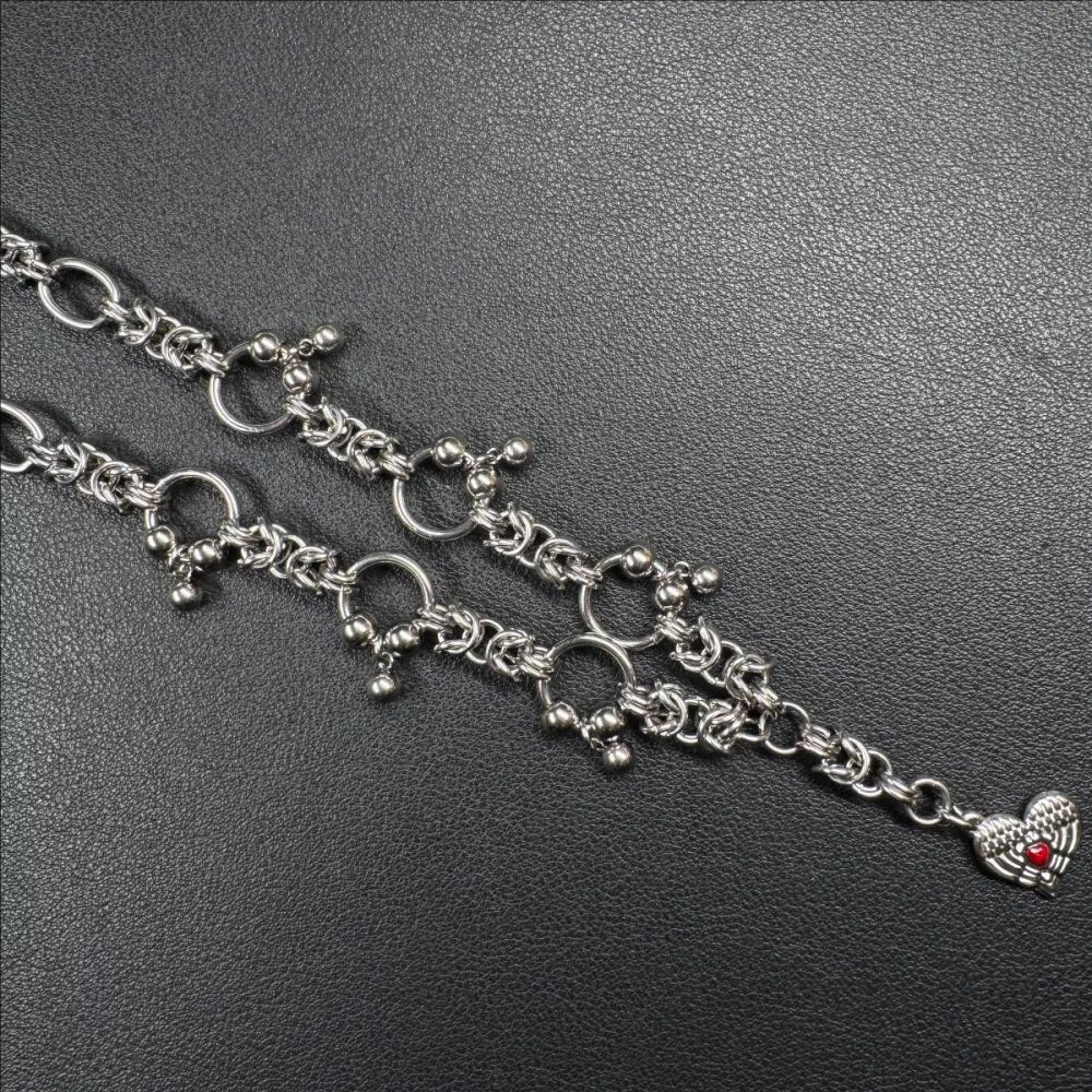 Tassel Heart-shaped Necklace For Men And Women photo 5