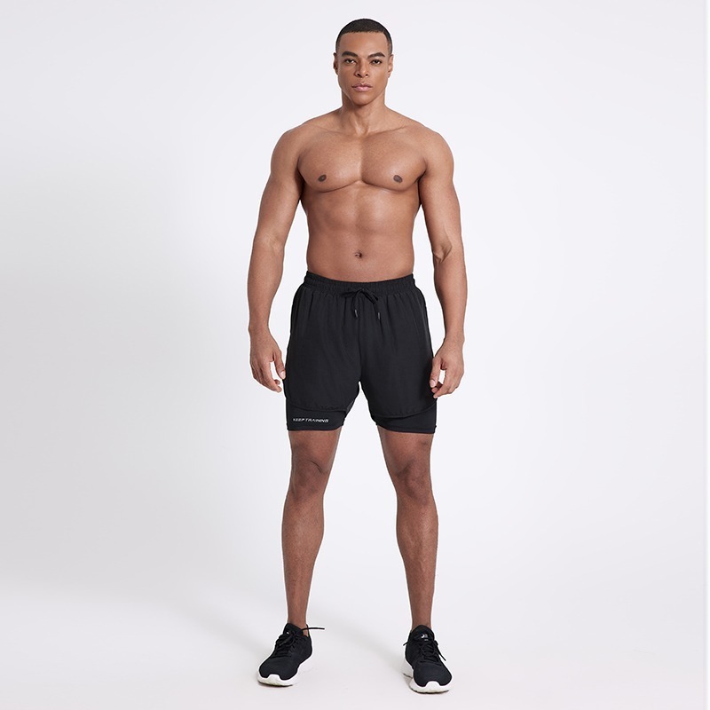 Mens Quick-drying Casual Outerwear Lined Shorts photo 2