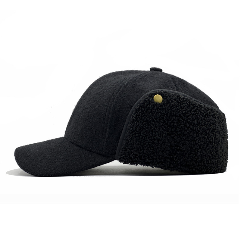 Mens Cold- And Wind-Resistant Cap Thickened And Warm Peaked Hat photo 1