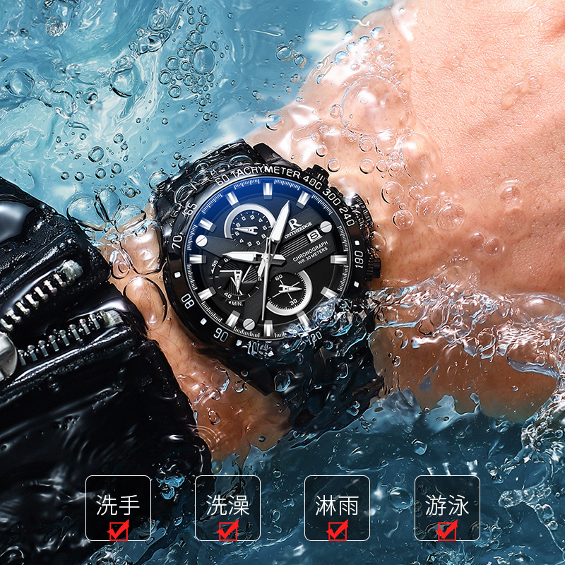 Simple Mens Watch Water-resistant Quartz Watch photo 4