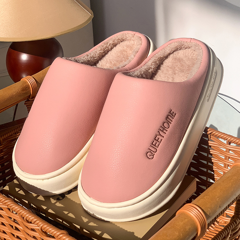 Warm Plush Slippers Waterproof And Non-slip Cotton Slippers For Home Use photo 6