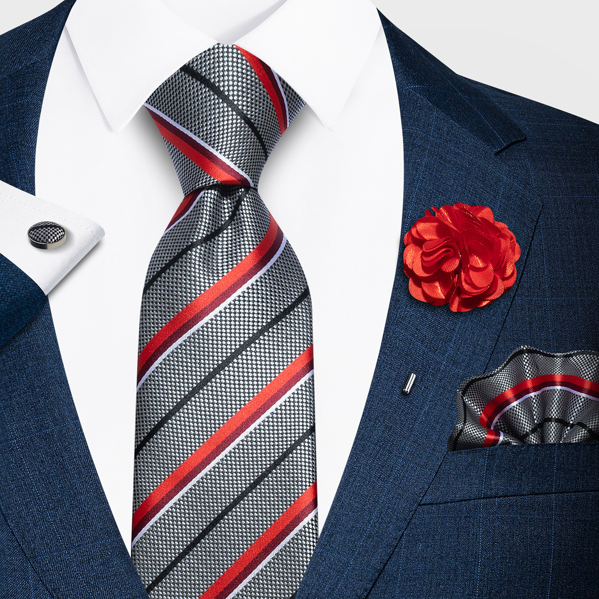 Tencel Jacquard Business Formal Necktie photo 7