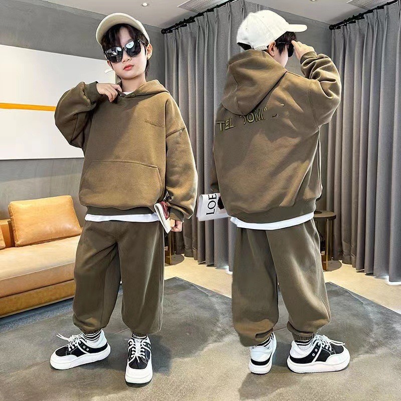 Polyester Children's Loose-fitting Plus Size Pullover photo 6