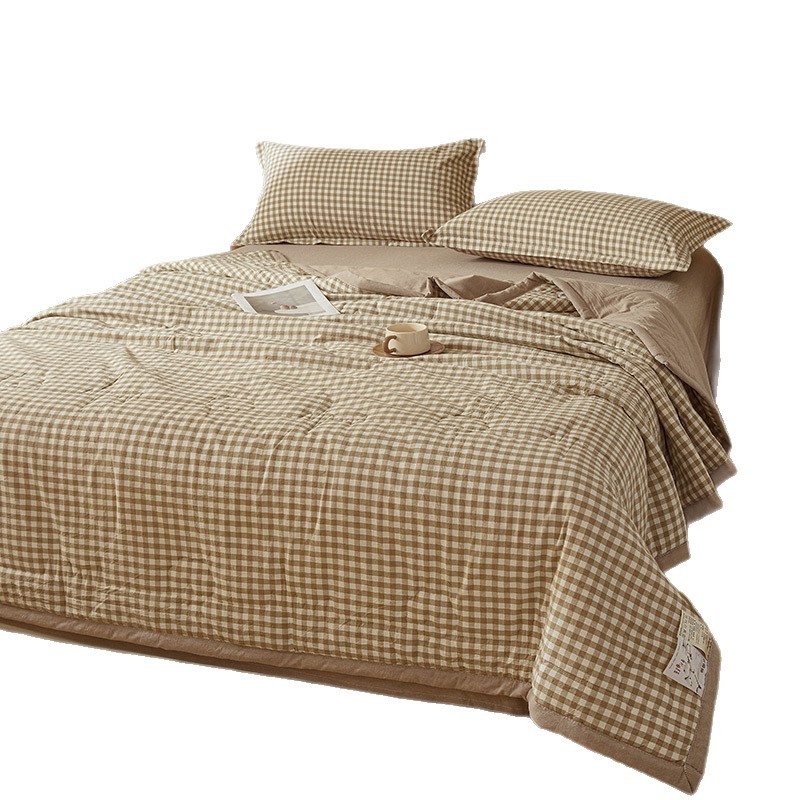 Washable Unbranded Plaid Wide-edge Air-conditioning Quilt photo 5