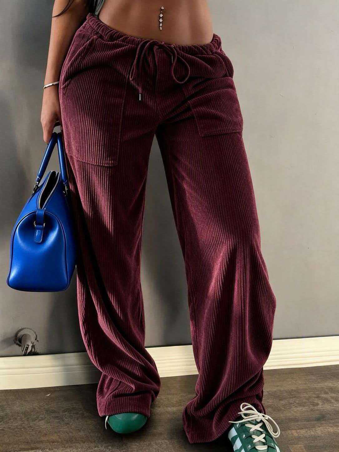Pocket Casual Women's Floor-length Pants photo 7