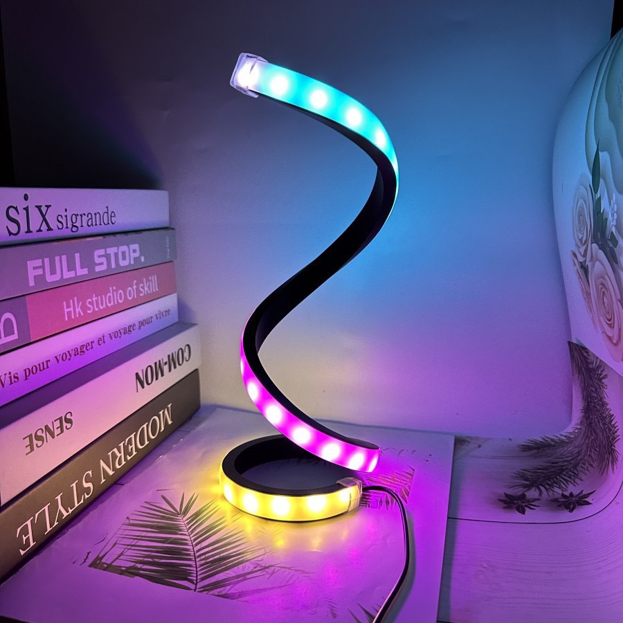 Modern RGB Multi-color LED Spiral Bar Lamp photo 1