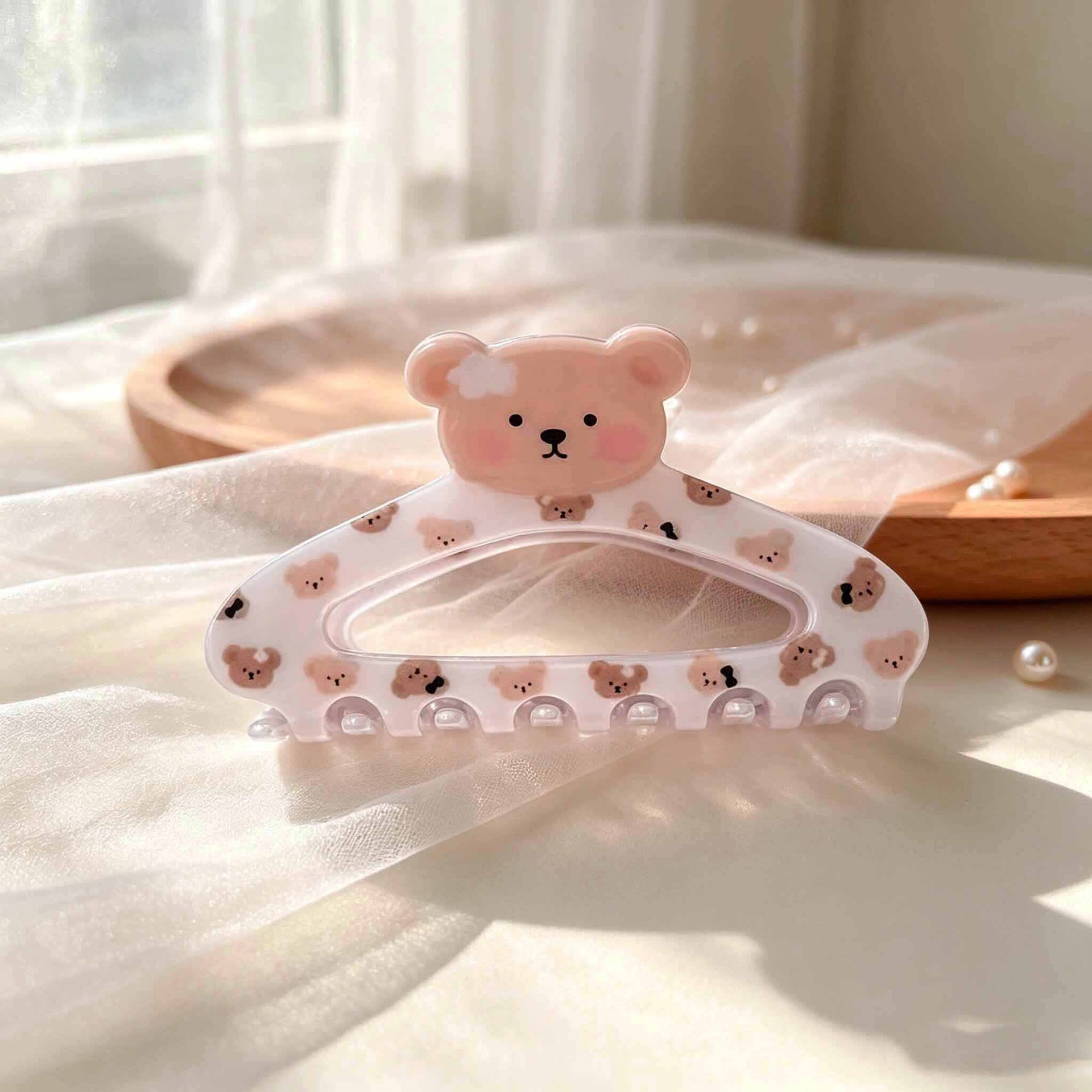 Sweet And Cute Little Bear Hair Clip For Buns photo 7