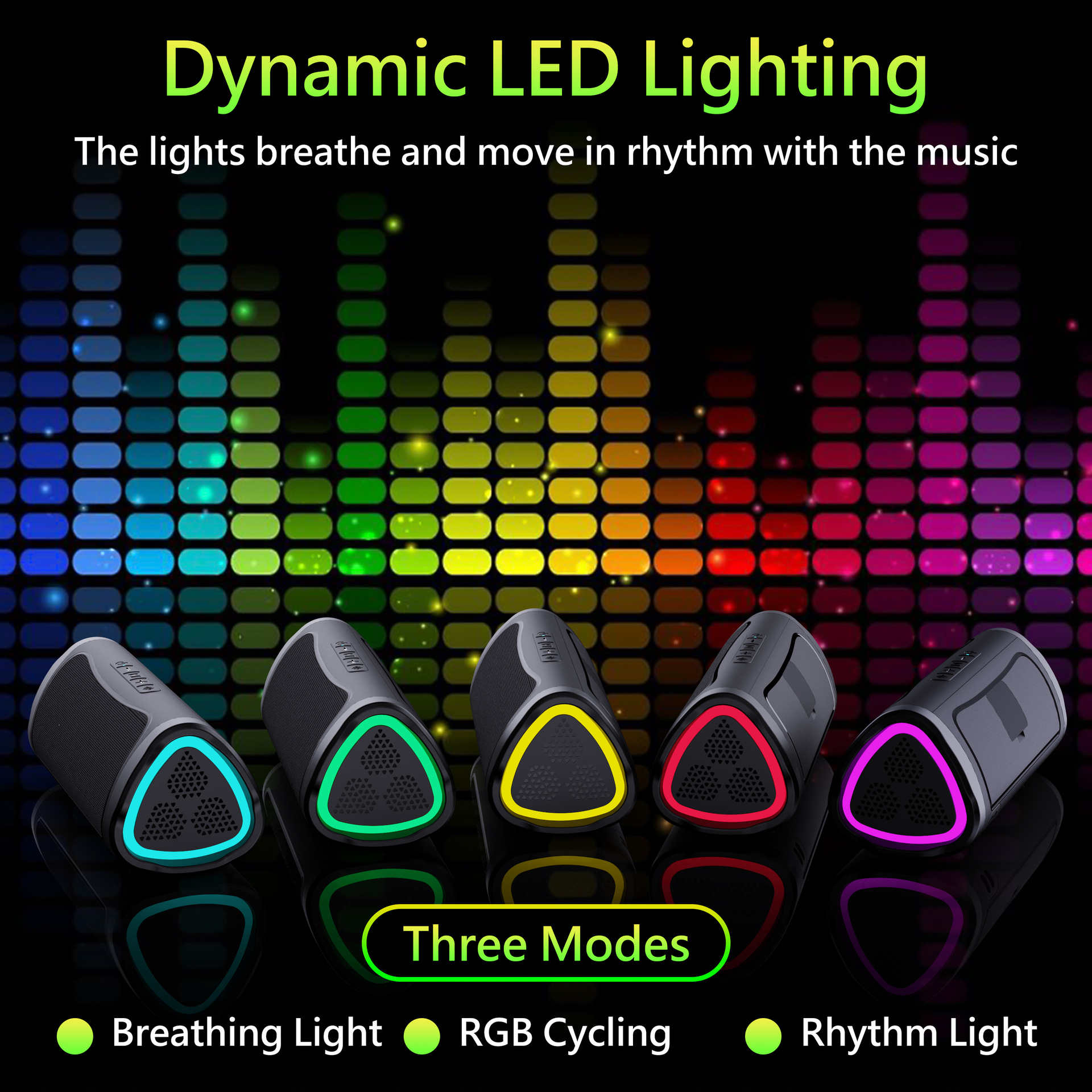 Outdoor Portable Waterproof Speaker With Light photo 4
