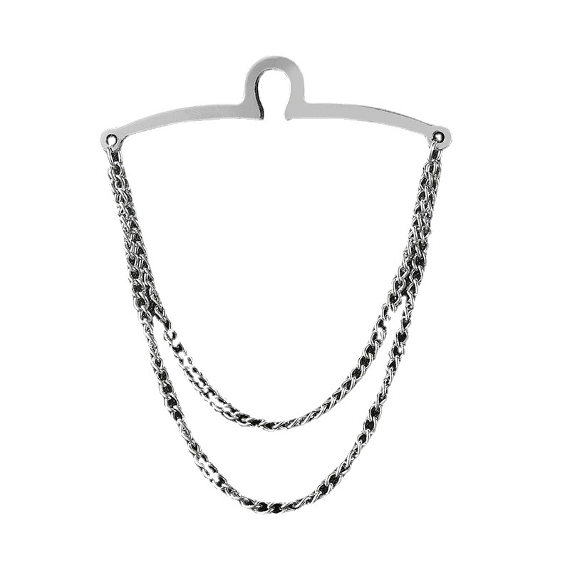 U-Shaped Alloy Tie Chain Shirt Securing Suit Accessory photo 3
