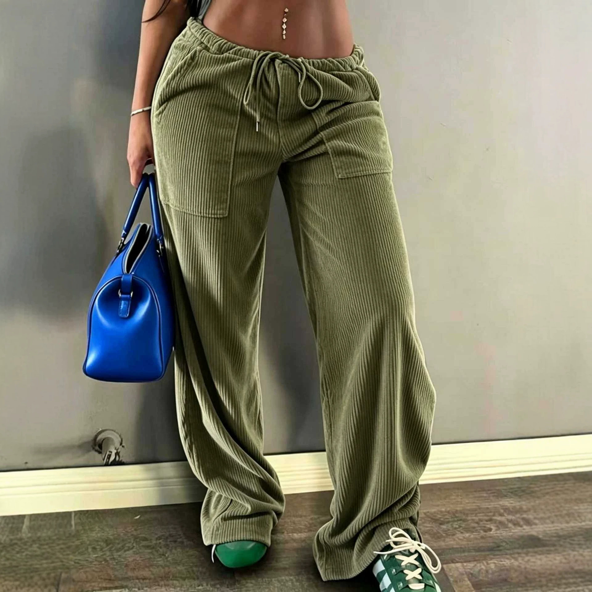 Pocket Casual Women's Floor-length Pants photo 6