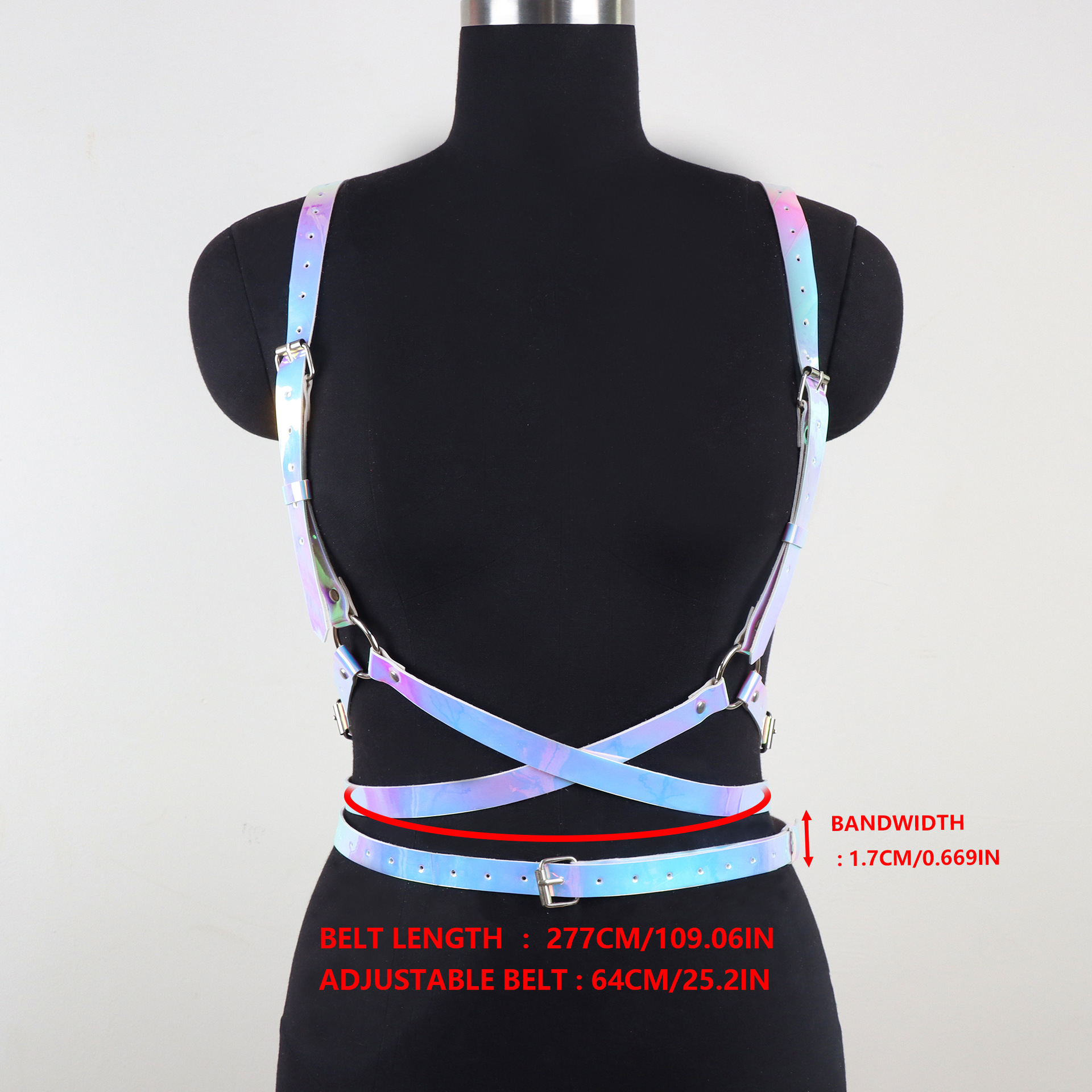 Leather Angel Wings Multi-layer Chain Belt photo 8