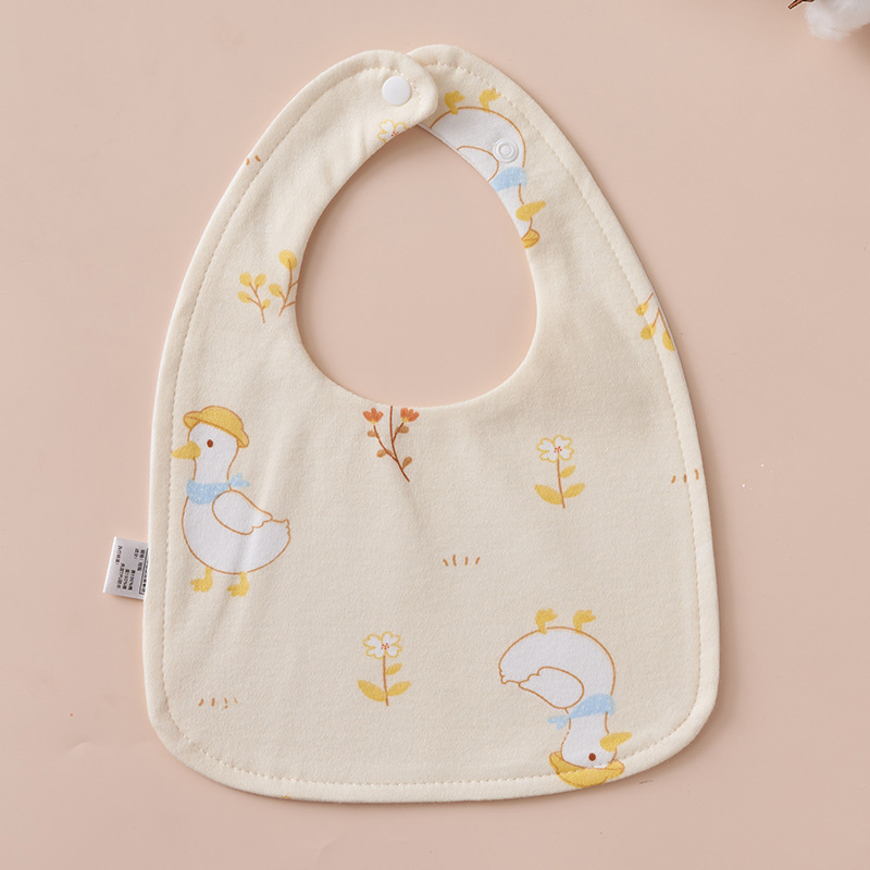 Babys Pure Cotton U-shaped Bib Waterproof Baby Bib photo 3