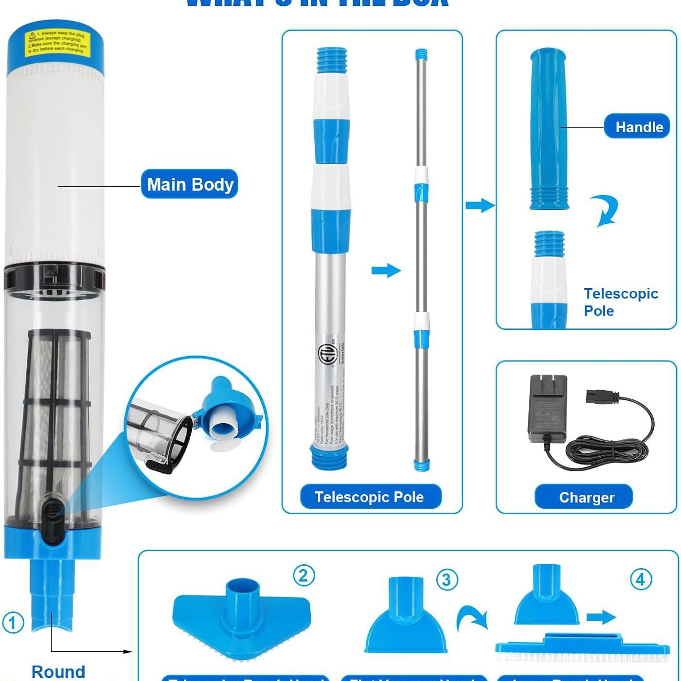 Wireless Vacuum Cleaner For Fish Pond Underwater Rechargeable photo 5