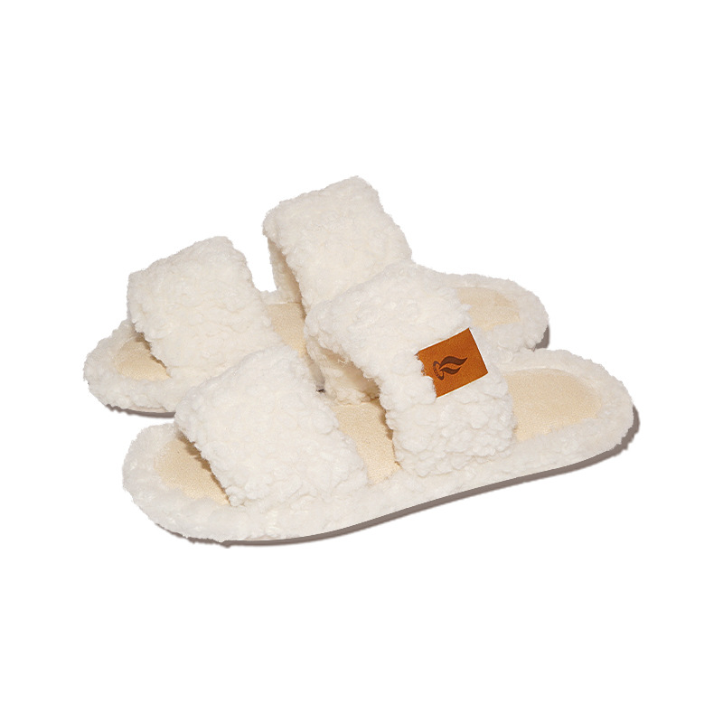 Women's AutumnWinter IndoorOutdoor Fleece-Lined Warm Non-Slip Slippers photo 5