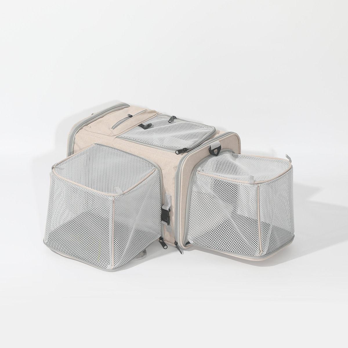 Portable Outdoor Cat Carrier, Summer Breathable Expandable Pet Bag, Lightweight Airline-approved Dog And Cat Travel Bag With Large Capacity photo 5