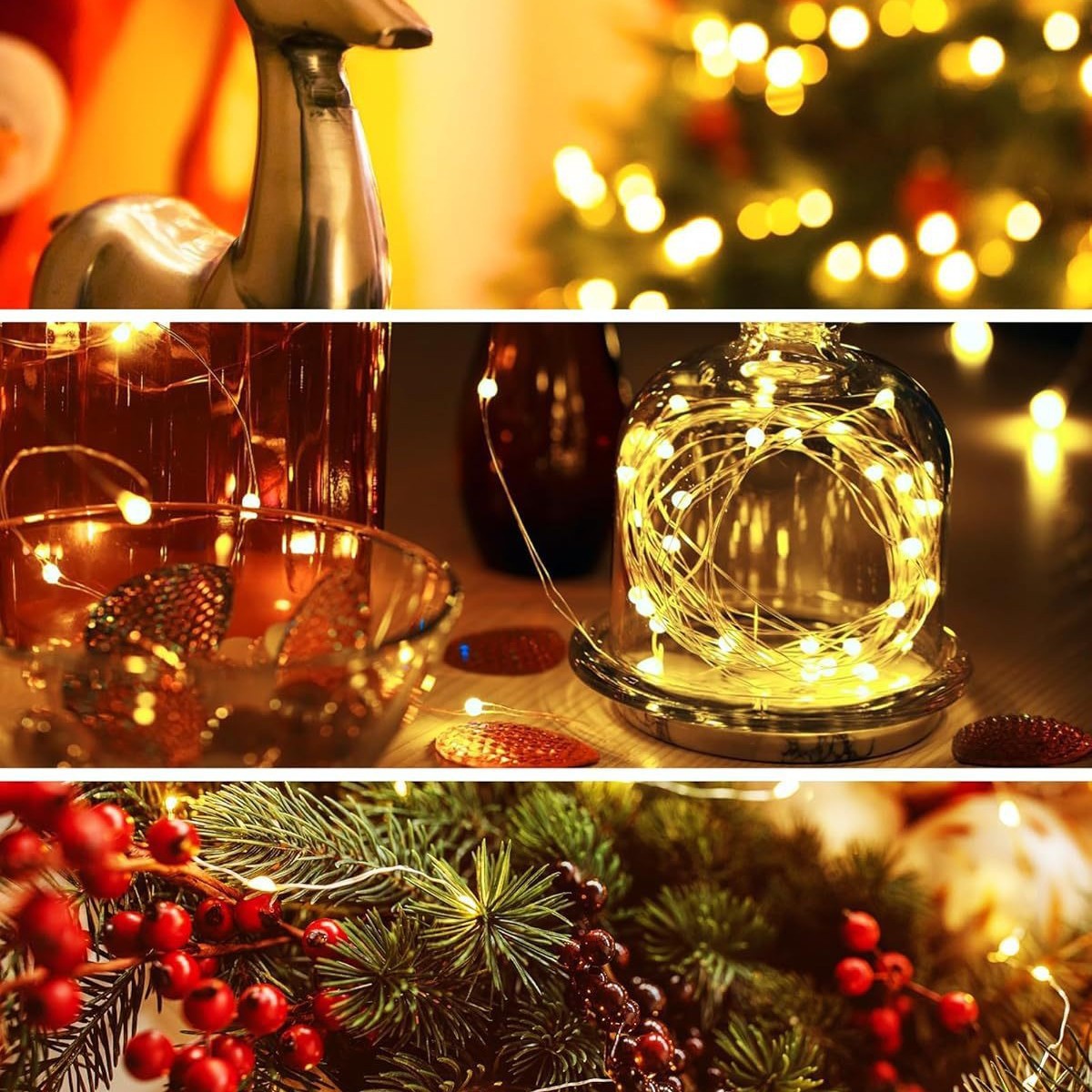 LED Waterproof Firefly Lights For Wedding Indoor Outdoor Christmas Garden photo 3