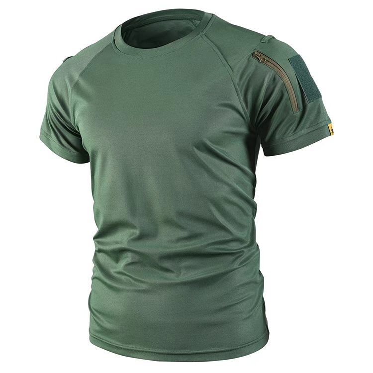 Quick-drying Tactical Short-sleeve Men's Crew-neck T-shirt photo 1