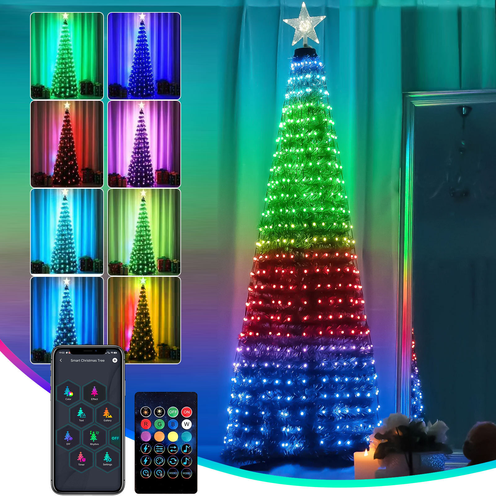 Colorful Christmas Atmosphere Lights photo 4