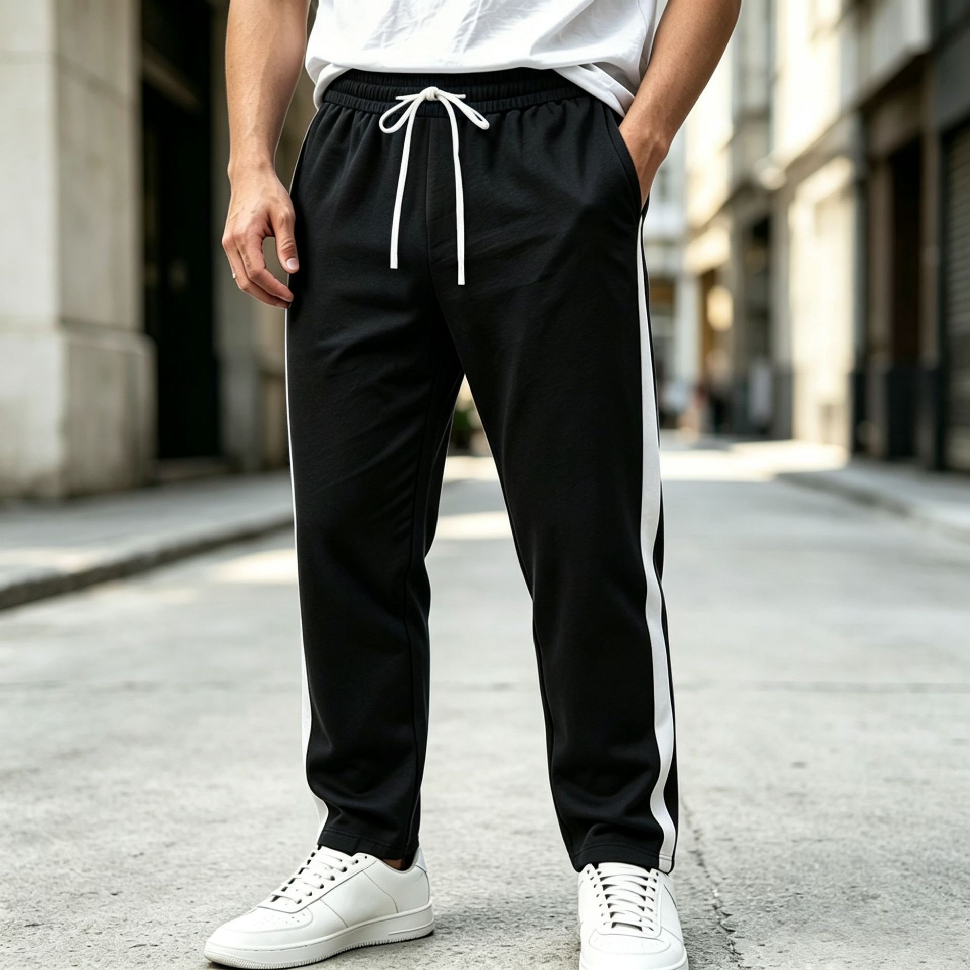 Men's Casual Multi-color Drawstring Sweatpants photo 8